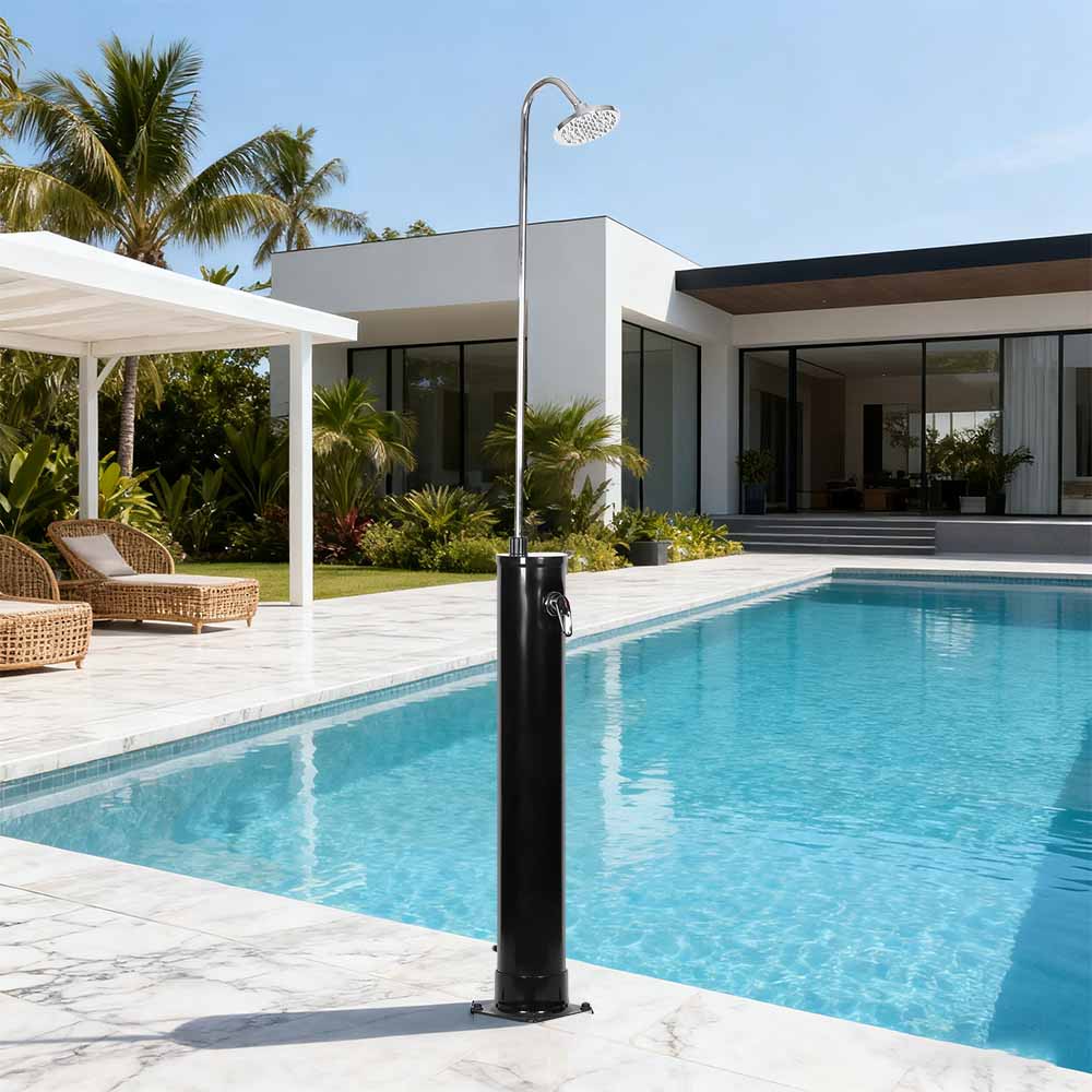 LY18L01-B Douche solaire de jardin extérieure à corps rond de 18 L