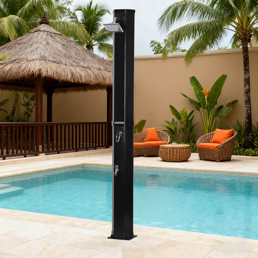 Douche de jardin solaire LY60L01 de pomme de douche à effet pluie extra-large